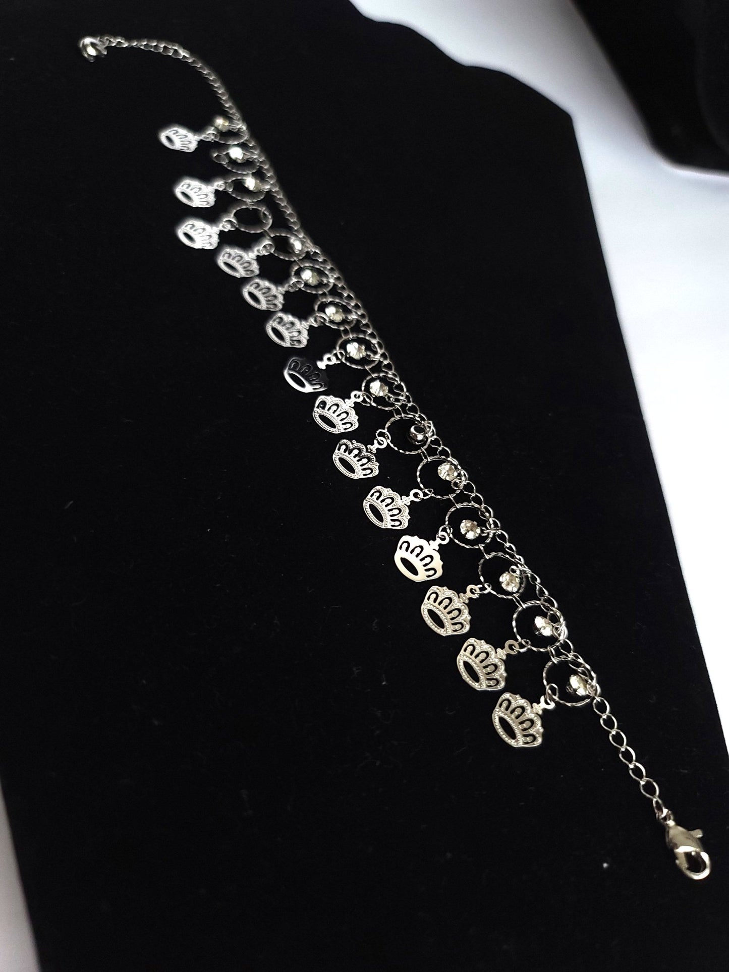 Crown Charm Anklet
