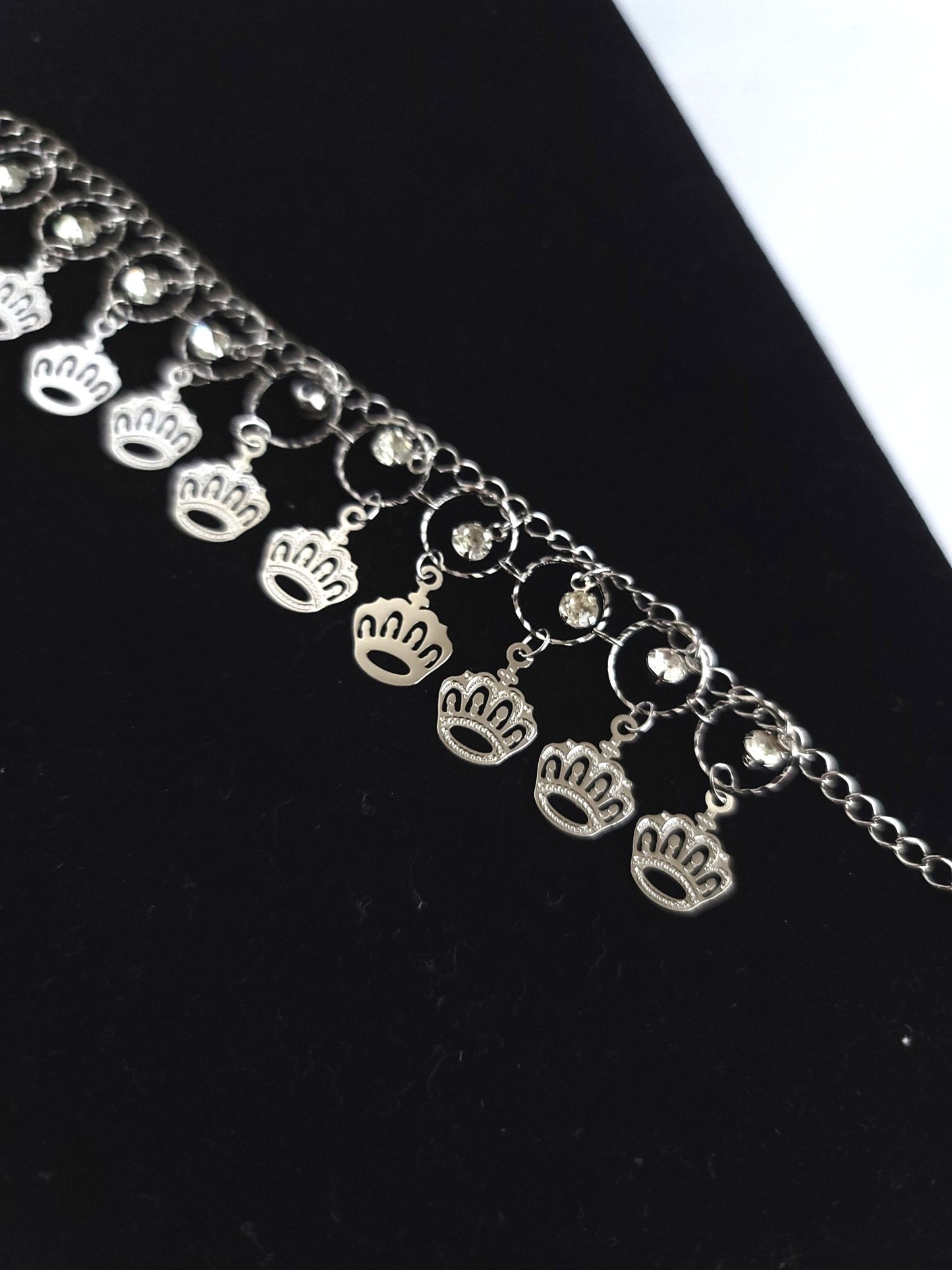 Crown Charm Anklet