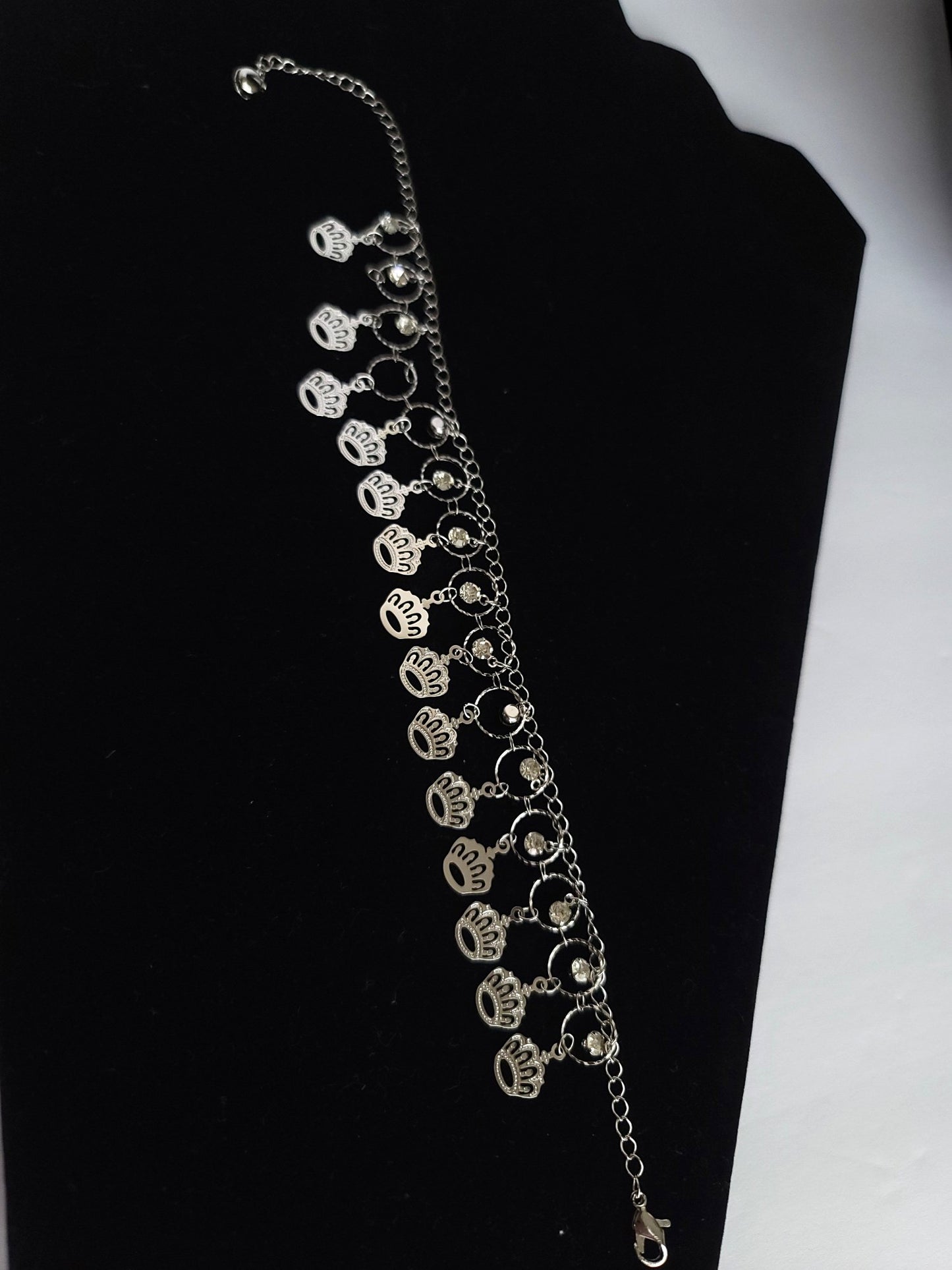 Crown Charm Anklet
