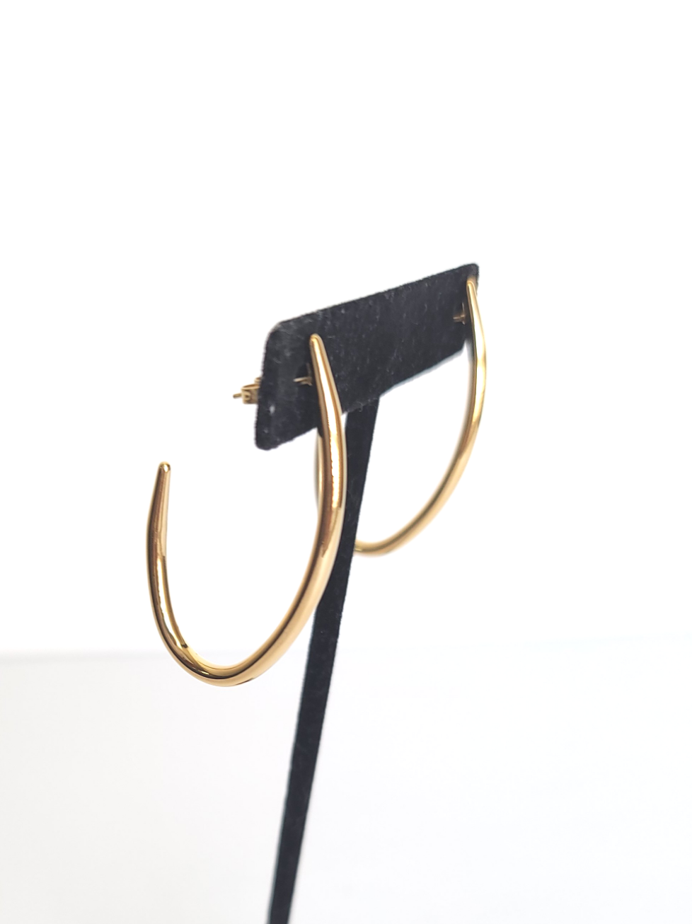 Gold Curved Earrings