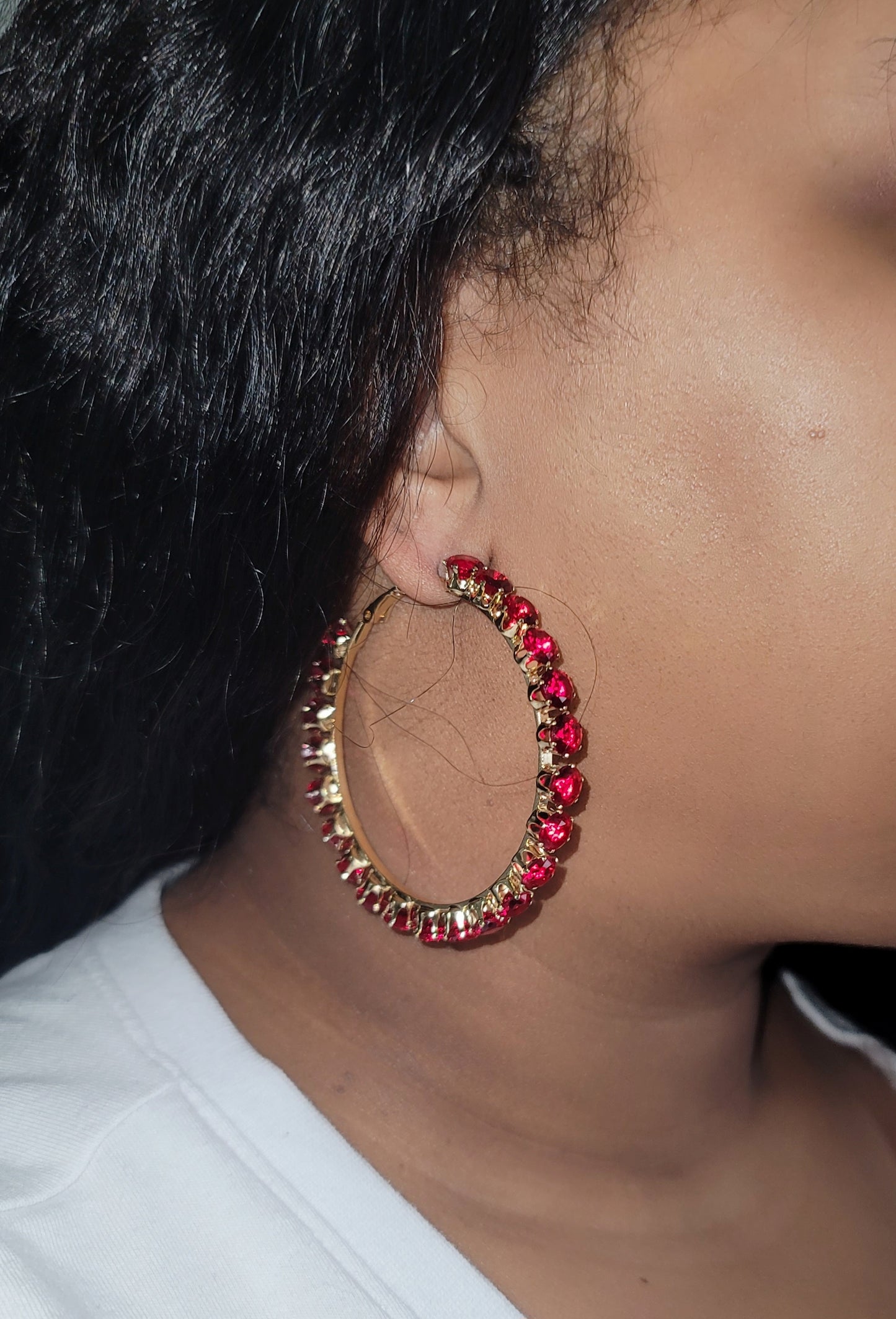 Be Jeweled Hoops.