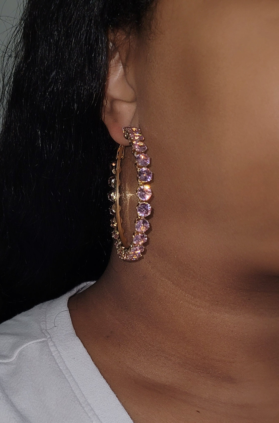 Be Jeweled Hoops.