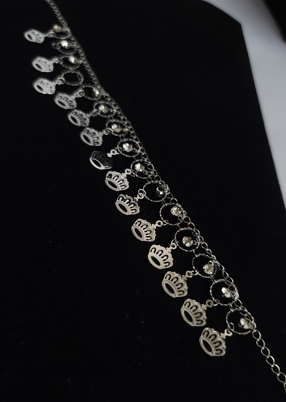 Crown Charm Anklet